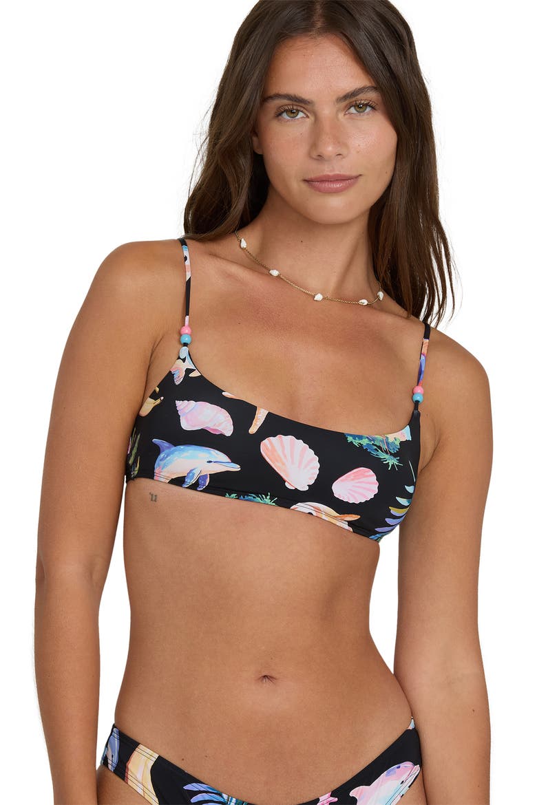 Party Wave Jaclyn Crop Bikini Top, Alternate, color, BLACK PEBBLE
