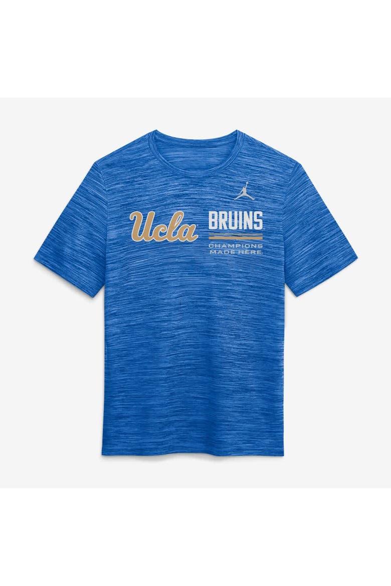 Men's Jordan Brand Blue UCLA Bruins Sideline Velocity Dri-FIT T-Shirt, Alternate, color, Blue