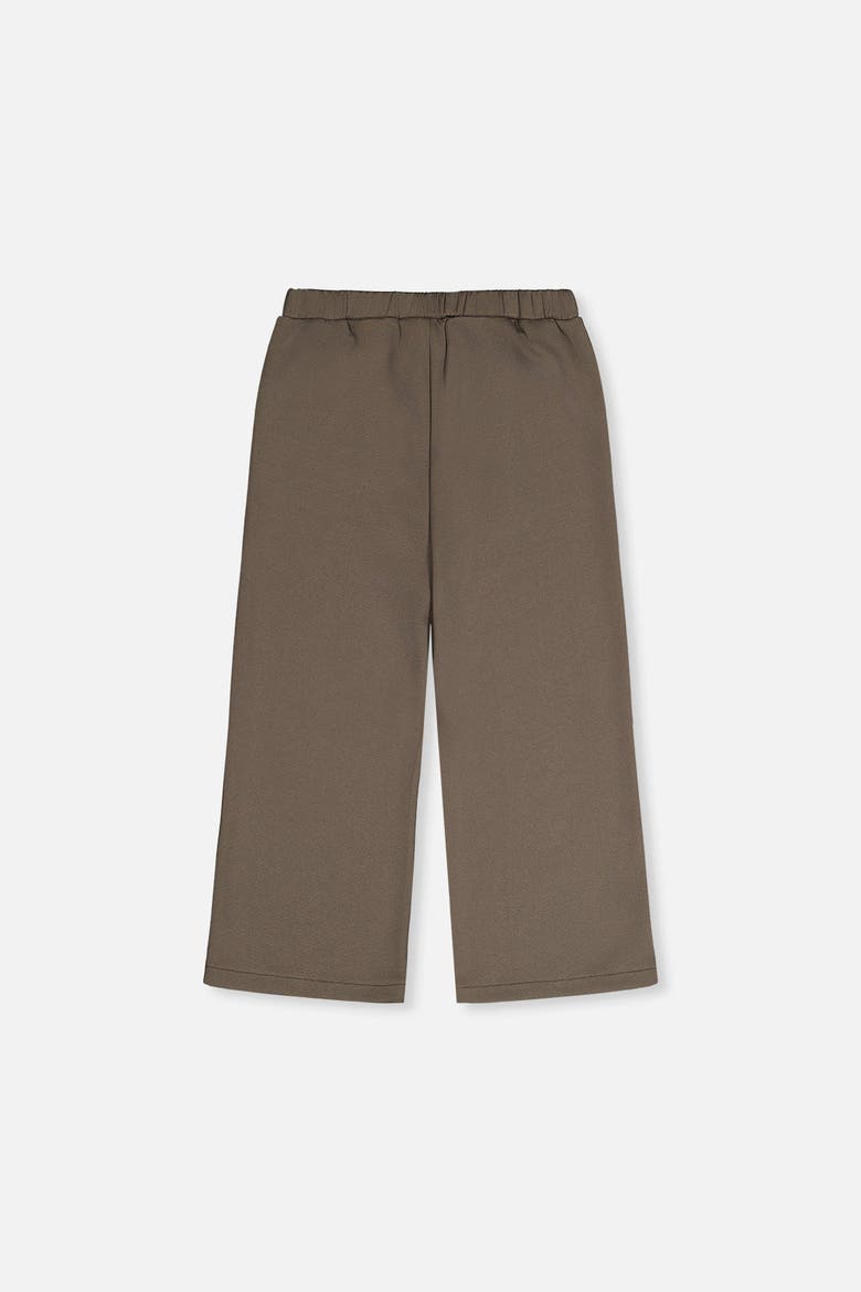 Gabardine Elastic Waist Flare Pants, Alternate, color, Sage Print Green