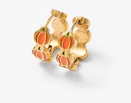 Pip Pop Repeat Pumpkin Hypoallergenic Hoop Earrings