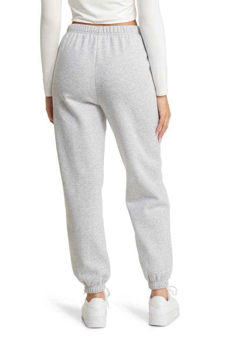 Fleece Joggers, Alternate, color, GREY SOFT HEATHER