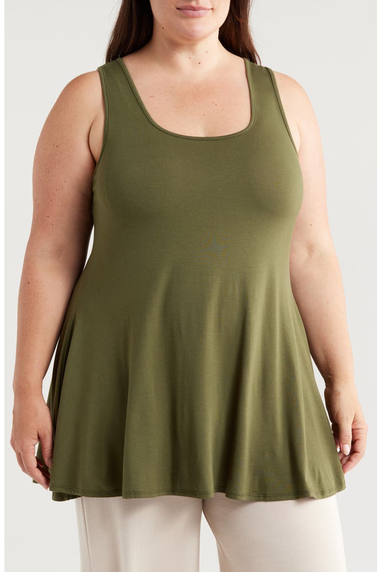 Jersey Tunic Tank, Main, color, OLIVE