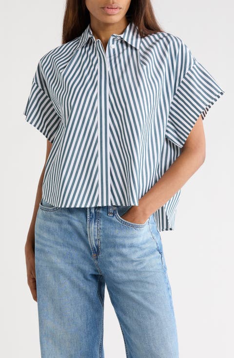 Maura Stripe Button-Up Shirt