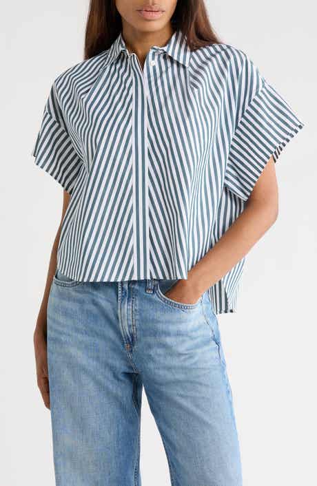 Maura Stripe Button-Up Shirt