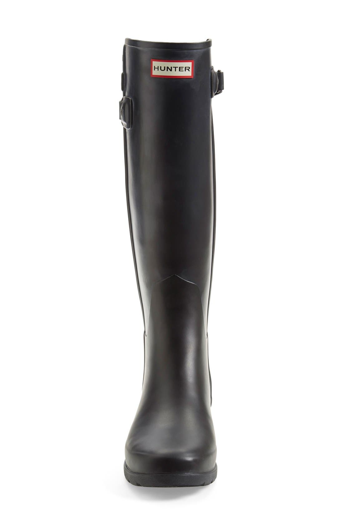 'Original Refined' Rain Boot, Alternate, color, BLACK