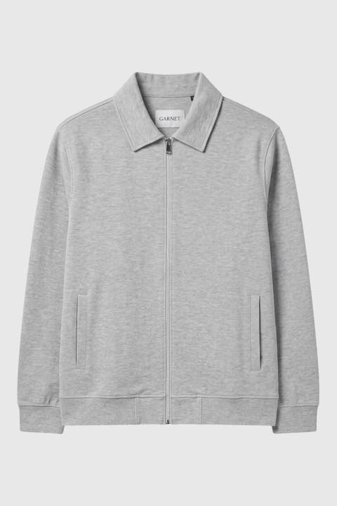 Men's Regular-fit Full-zip Ribbed Jacket