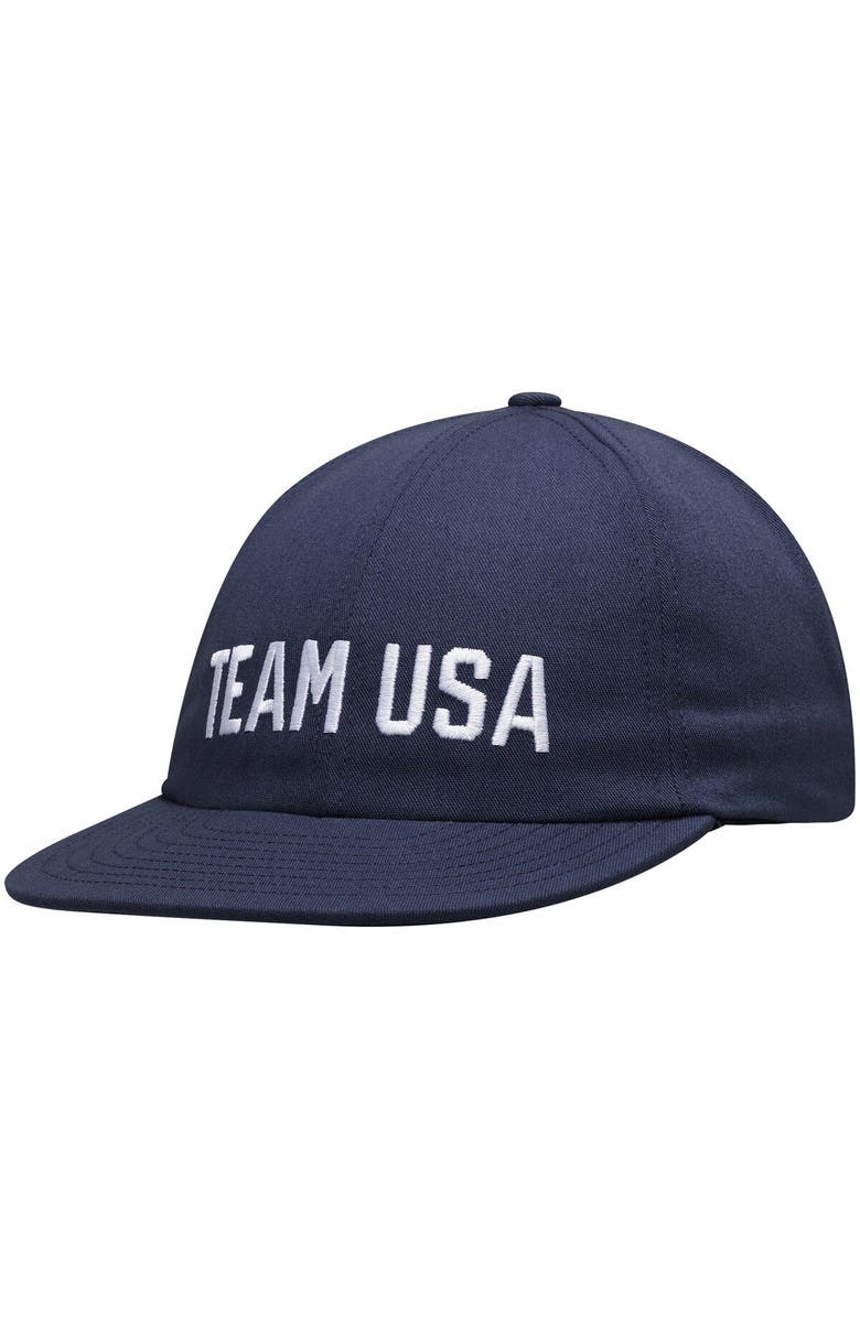 Outerstuff Men's Navy Team USA Primary Slouch Adjustable Hat, Main, color,