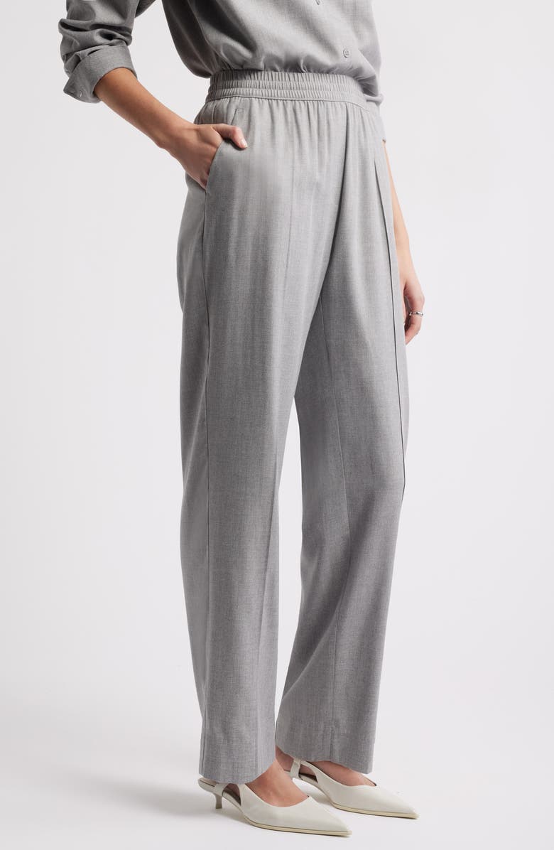 Nordstrom Jet Set Pull-On Twill Pants, Alternate, color, Medium Grey Heather