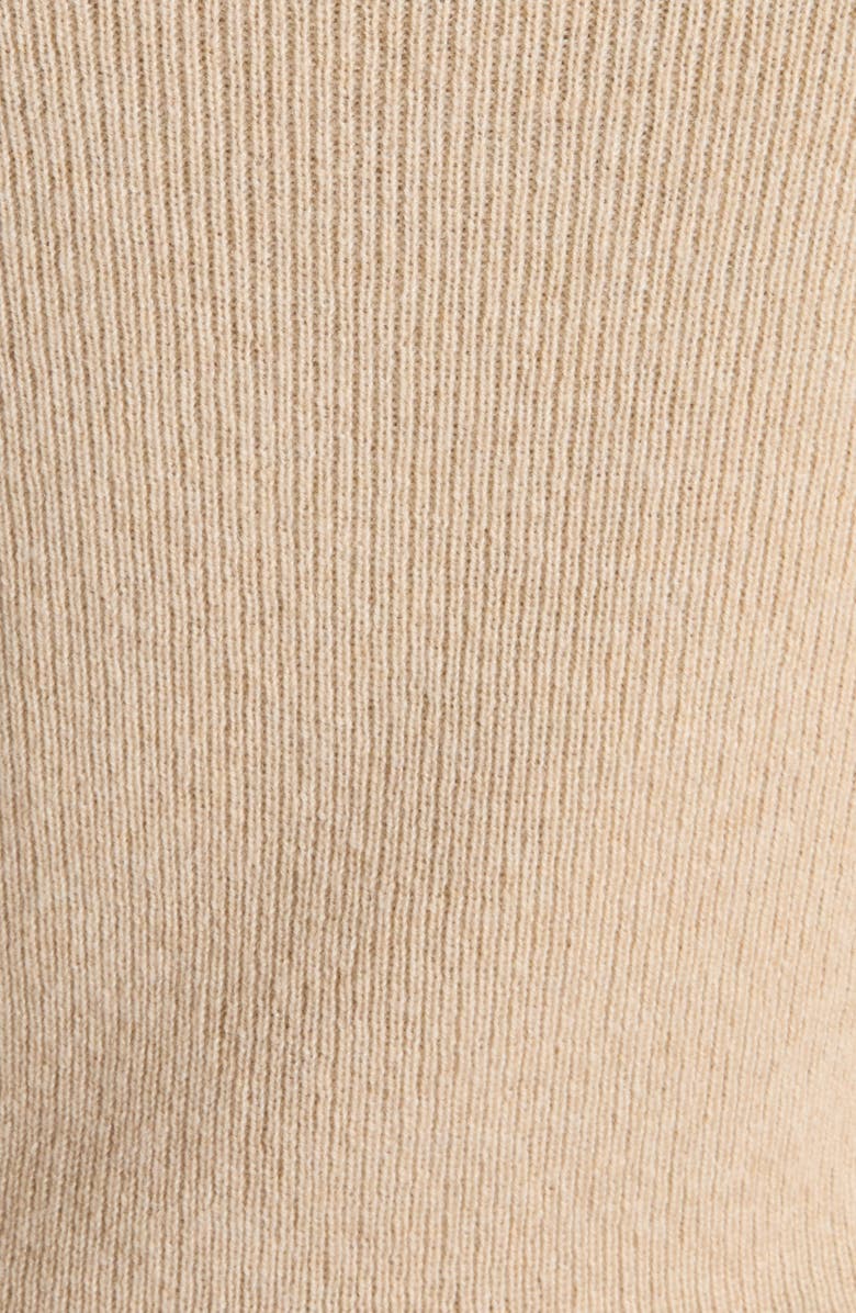 Valentino Lace Detail Cashmere Mock Neck Sweater, Alternate, color, White/ Rose