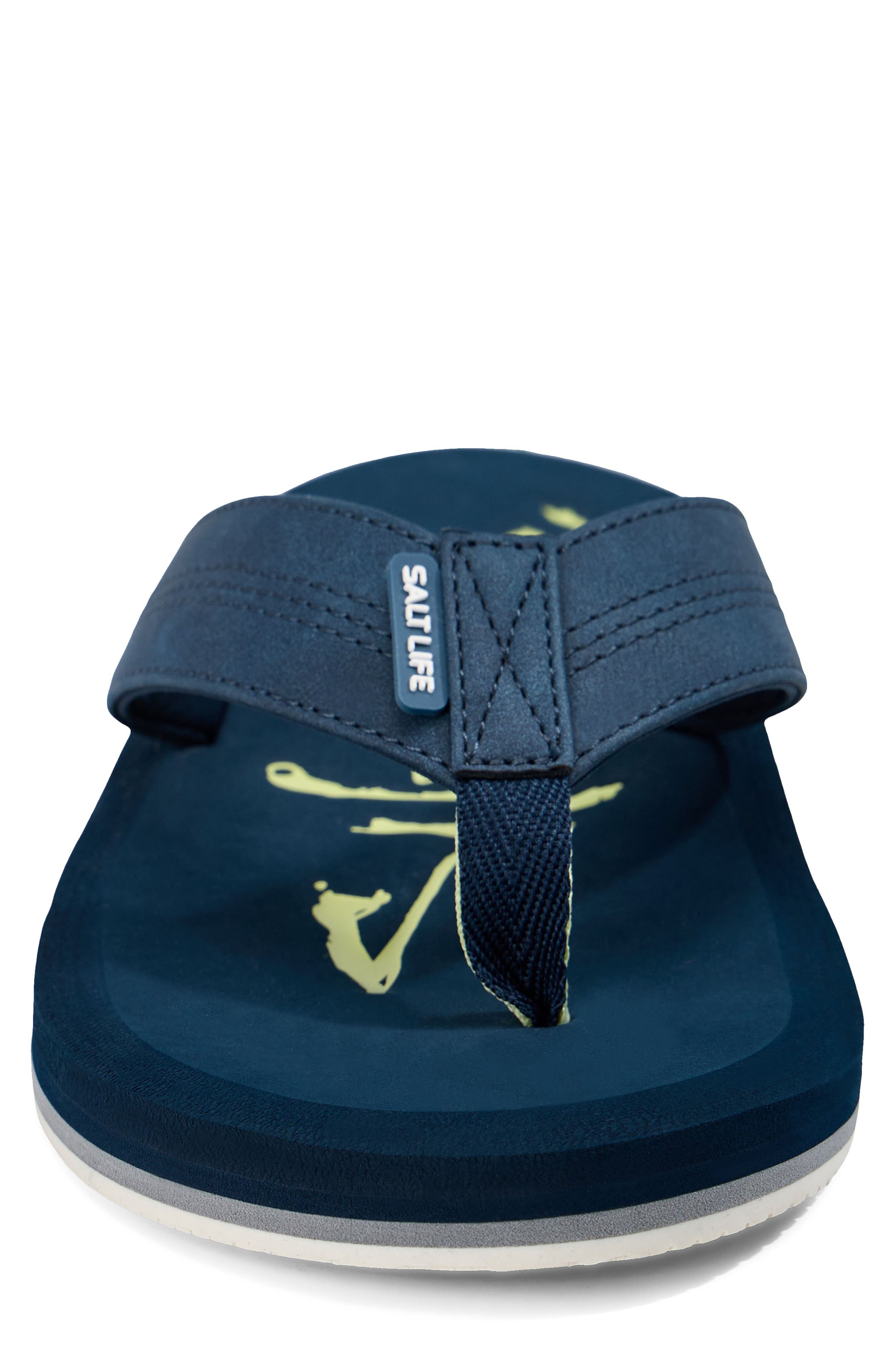 The Skiff Flip Flop, Alternate, color, NAVY