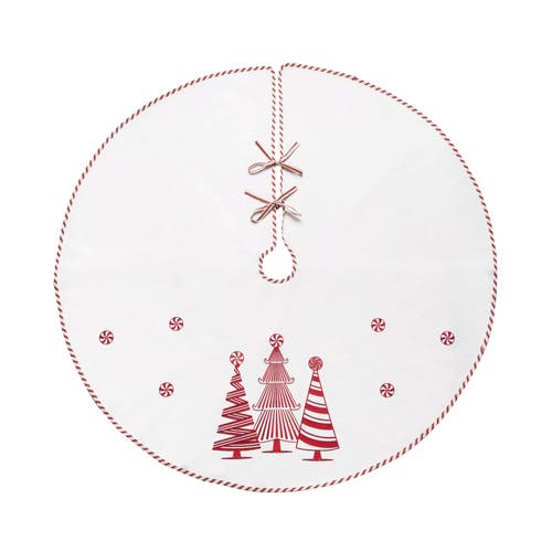 C & F Home C&f Home Peppermint Forest Tree Skirt In White