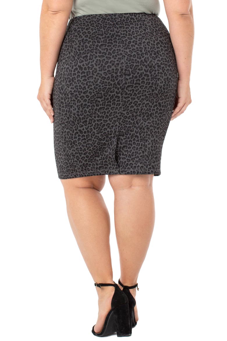 Reese Pencil Skirt, Alternate, color, GREY/ BLK CHEETAH