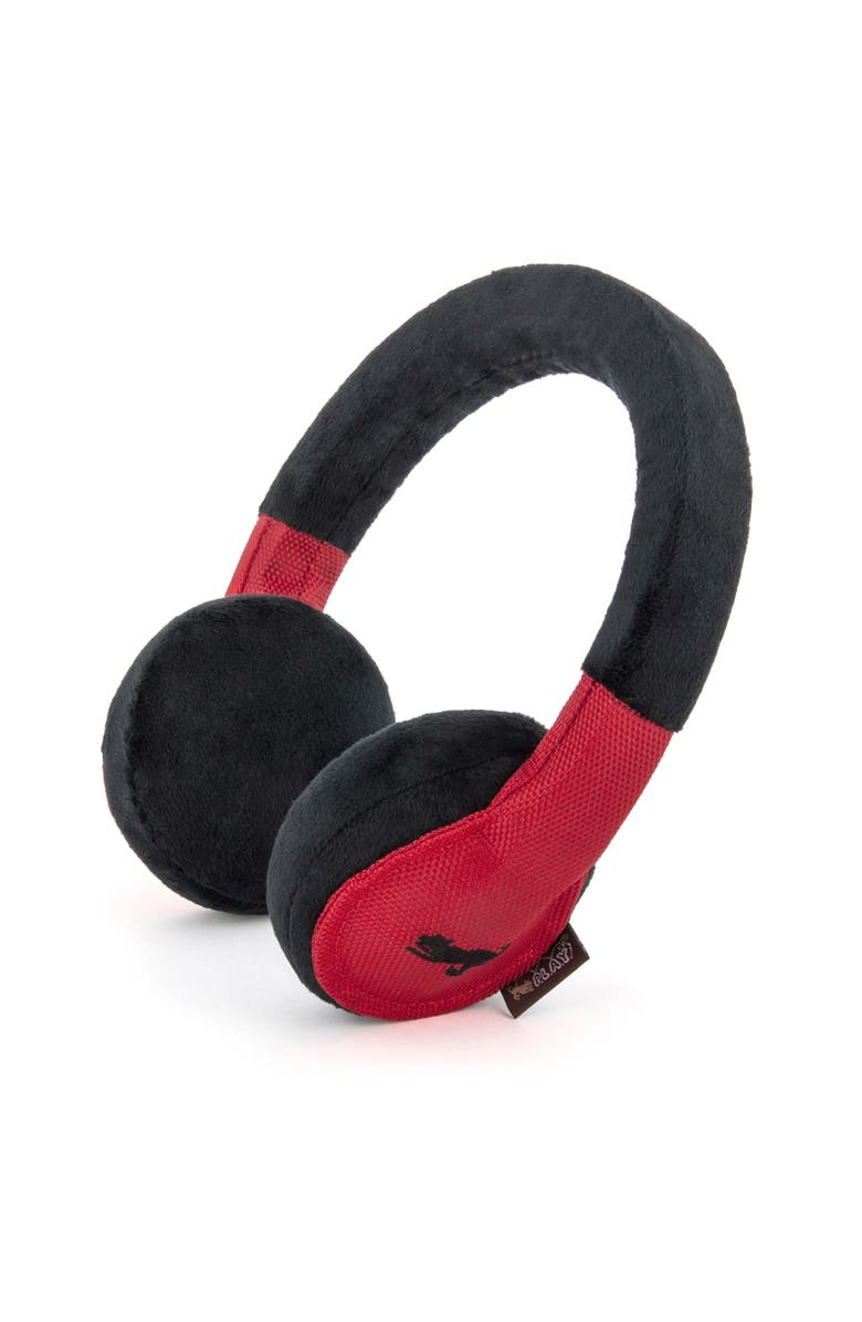 P.L.A.Y. Globetrotter Howling Hound Headphones, Plush Dog Toy, Main, color, Multicolored