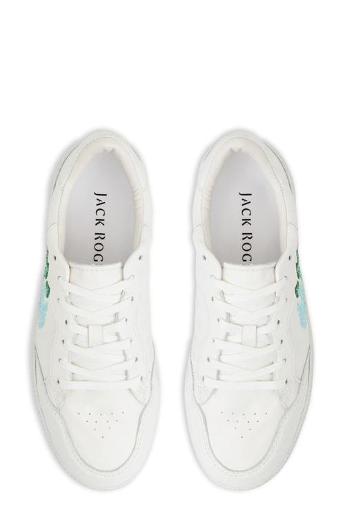 Jack Rogers Hydrangea Sneaker In Ivory Multi