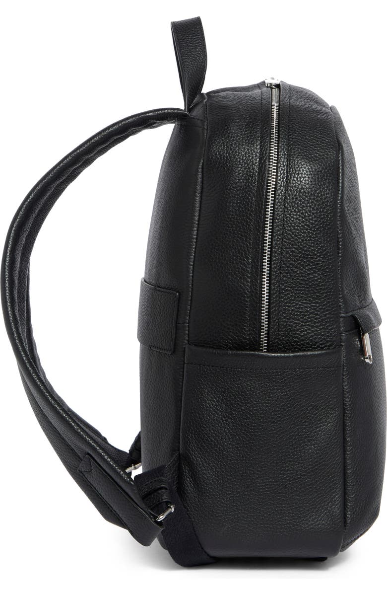 Vince Valmor Leather Backpack, Alternate, color, Black