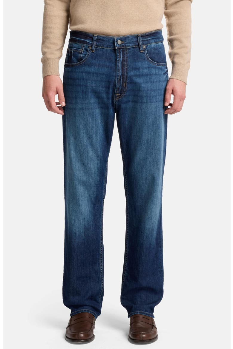 Airweft Modern Straight Leg Jeans, Main, color, TEAK