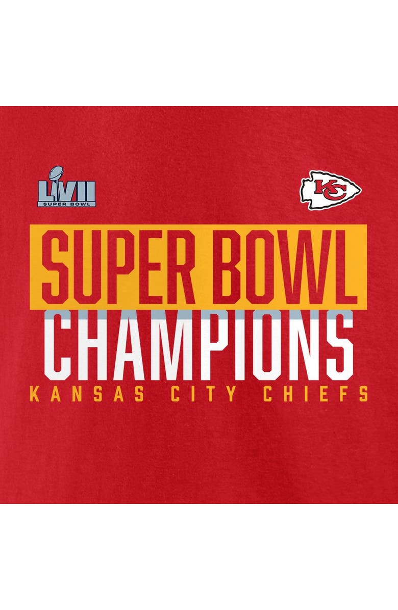 FANATICS Men's Fanatics Branded Red Kansas City Chiefs Super Bowl LVII Champions Big & Tall Foam Finger T-Shirt, Alternate, color,