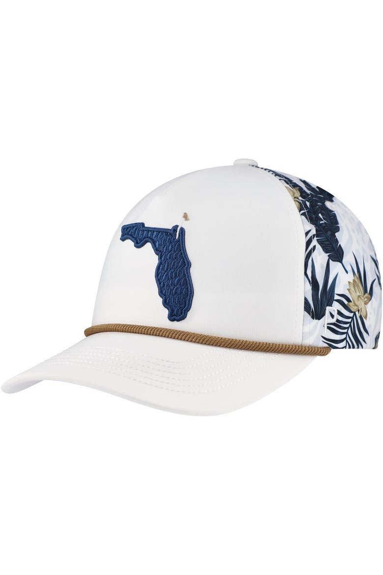 Men's Puma White THE PLAYERS Tropics Tech Rope Flexfit Adjustable Hat, Alternate, color, White