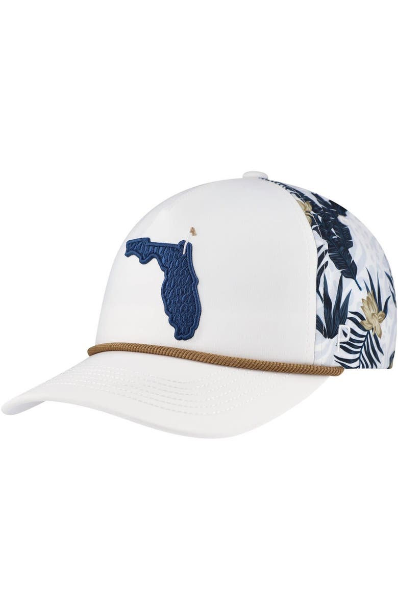 PUMA Men's Puma White THE PLAYERS Tropics Tech Rope Flexfit Adjustable Hat, Alternate, color, 