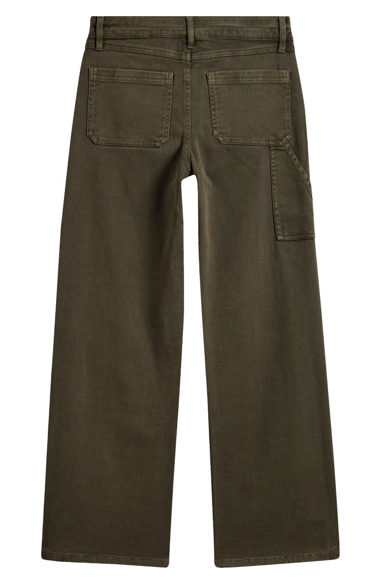 Treasure & Bond Kids' Cotton Twill Utility Pants, Alternate, color, Olive Sarma