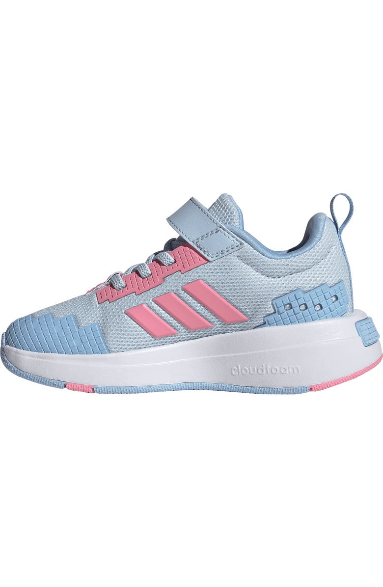 adidas x Minecraft<sup>®</sup> Kids' Pro Sneaker, Alternate, color, Crystal Sky/ Pink/ Glow Blue