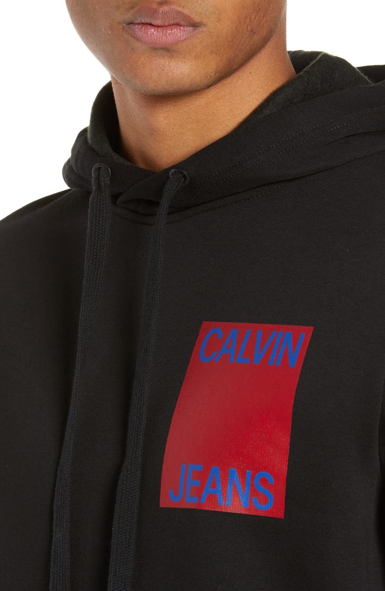 Calvin Klein Jeans Stacked Logo Hoodie, Alternate, color,