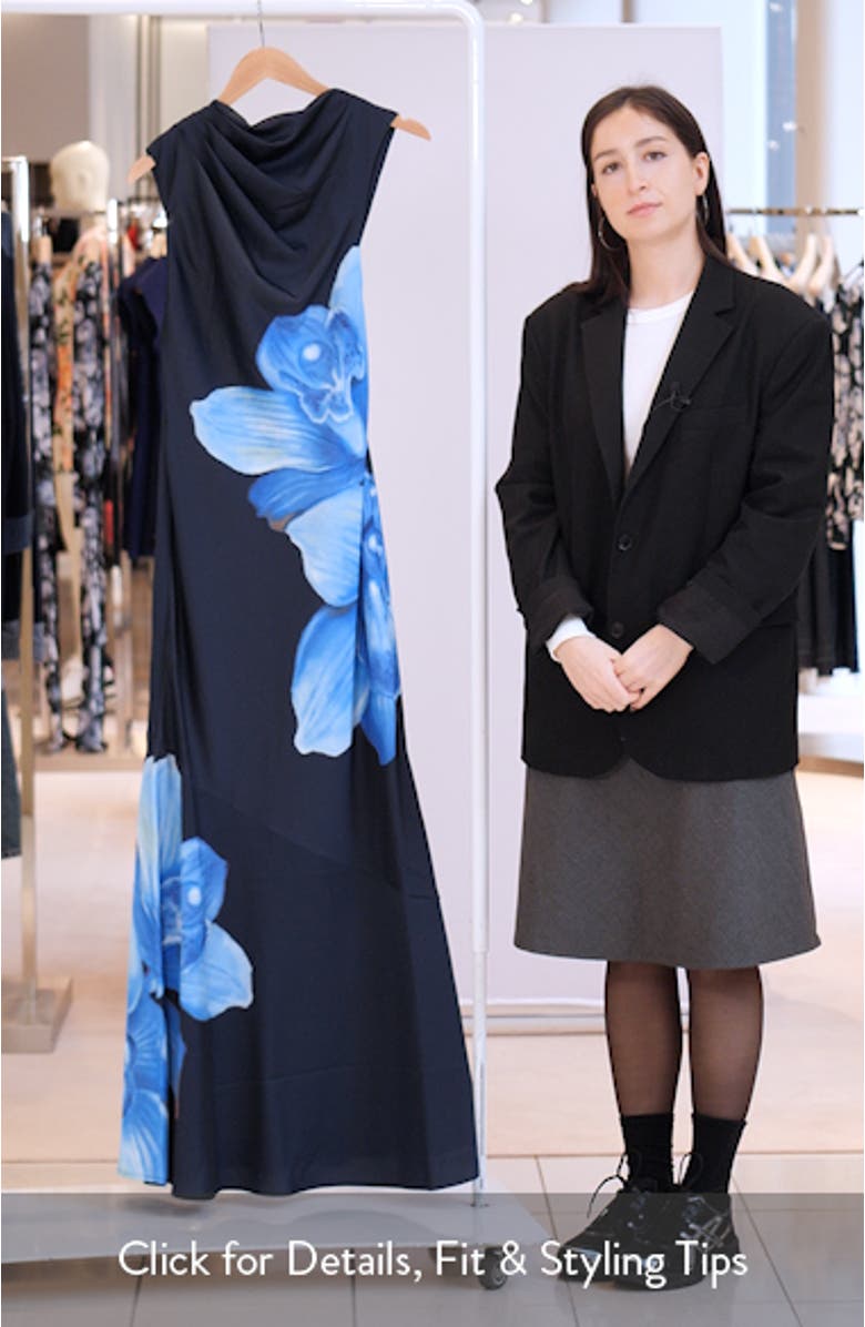 Lana Floral Mermaid Gown, sales video thumbnail