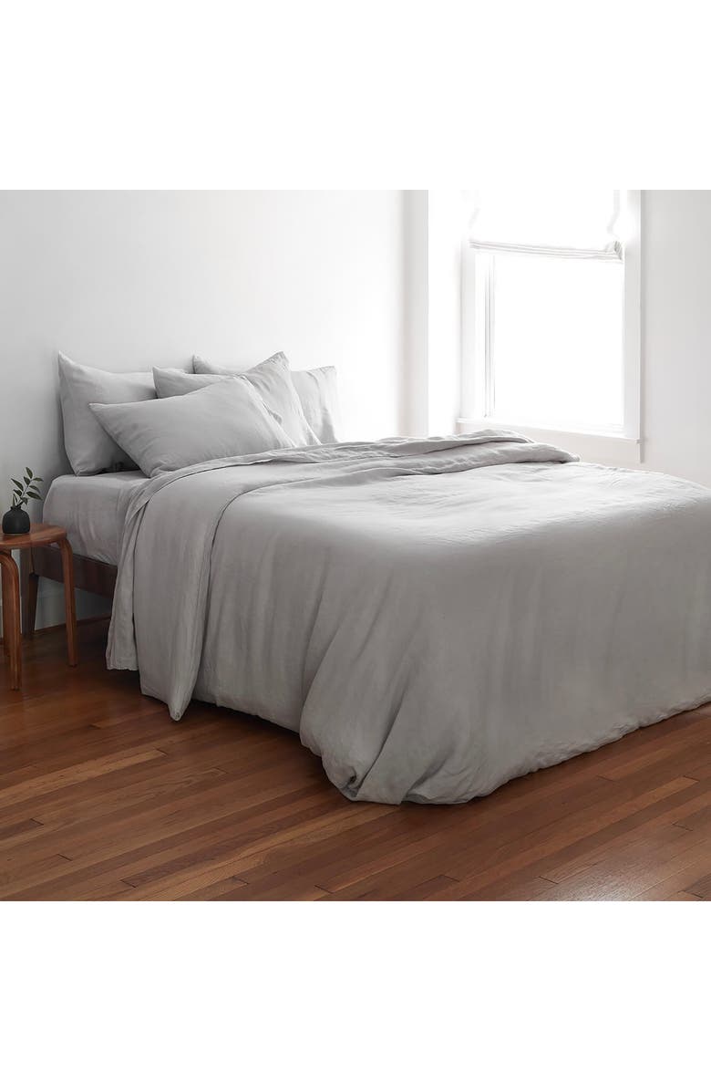 THE CITIZENRY Stonewashed Linen Duvet Cover, Main, color, 