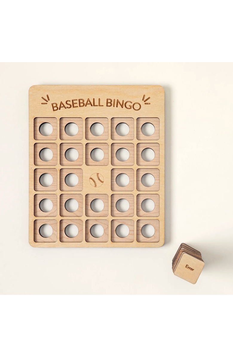 Uncommon Goods Baseball Bingo Set of 2 by Woodtech, Alternate, color, 