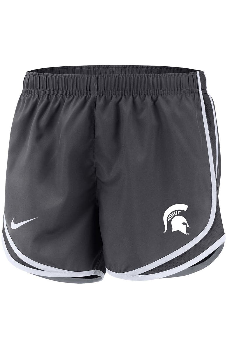 Nike Women's Nike Anthracite Michigan State Spartans Team Tempo Performance Shorts, Alternate, color, 