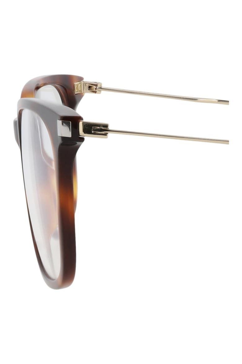55mm Rectangle Optical Frames, Alternate, color, HAVANA GOLD TRANSPARENT