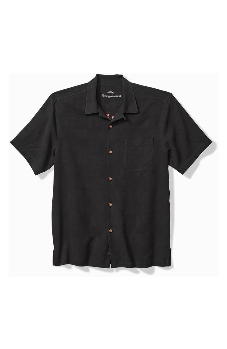 Tommy Bahama Vegas State of Mind Embroidered Silk Camp Shirt, Main, color, 