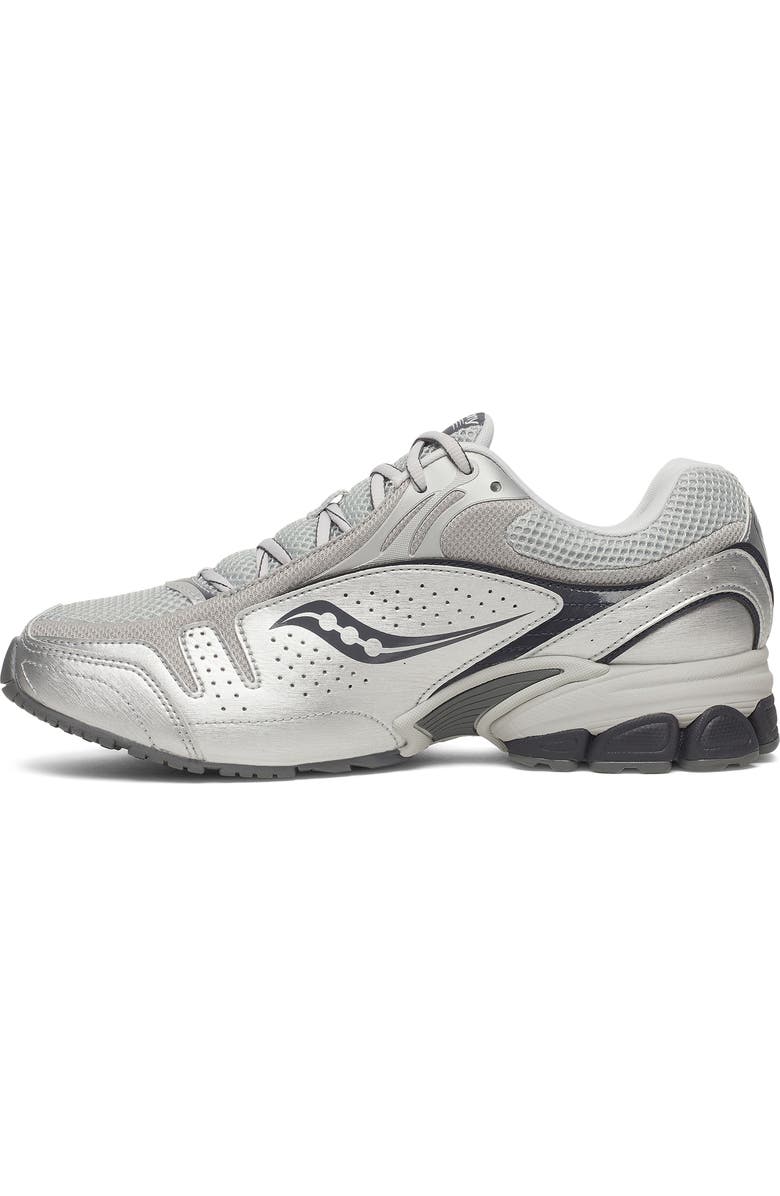 Saucony Gender Inclusive ProGrid v2 Sneaker, Alternate, color, Silver/ Navy