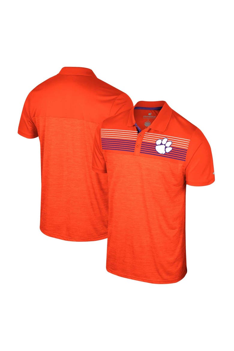 Men's Colosseum Orange Clemson Tigers Langmore Polo, Main, color, Orange