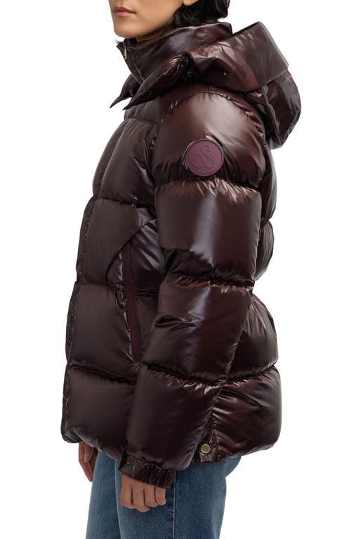 Scotch & Soda Vivienne Boxy Water Repellent Quilted Down Jacket In Purple
