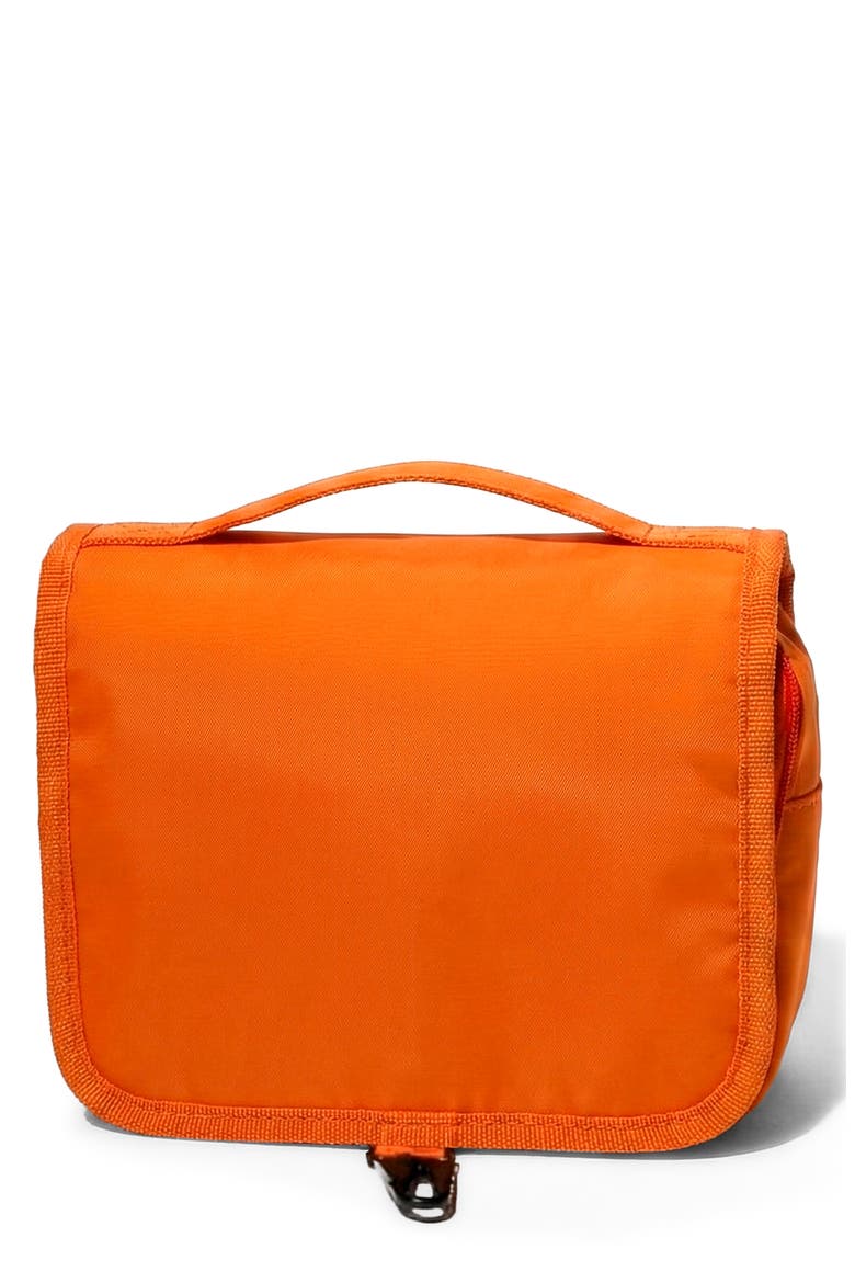 Neoprene Water Resistant Hanging Toiletry Case, Main, color, ORANGE