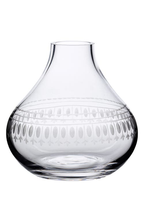 The Vintage List Crystal Vase In Transparent