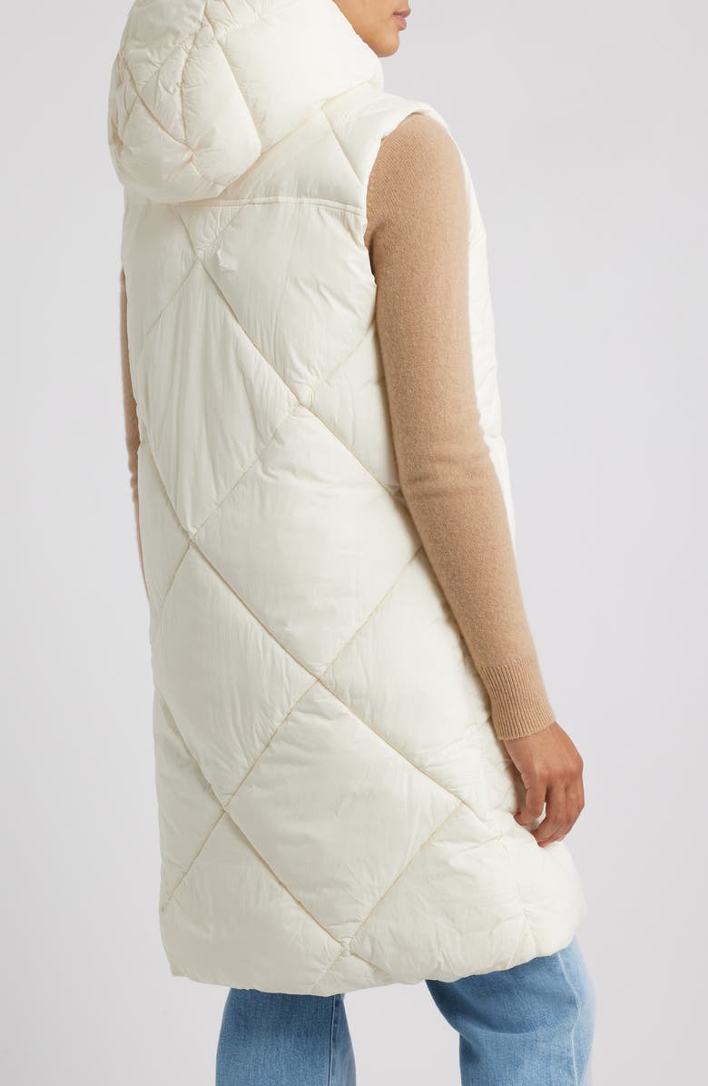 Sam Edelman Quilted Hooded Puffer Vest, Alternate, color, Modern Ivory