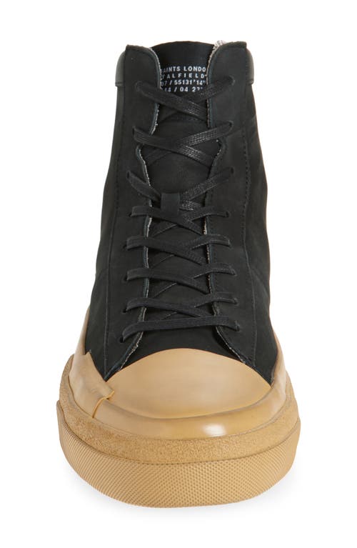 Allsaints Smith High Top Sneaker In Black