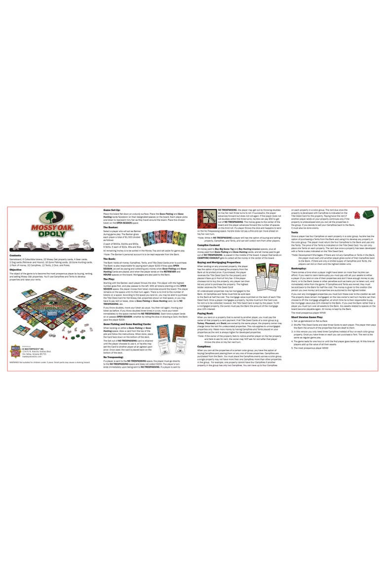 Mossy Oak Opoly, Alternate, color, Multicolor