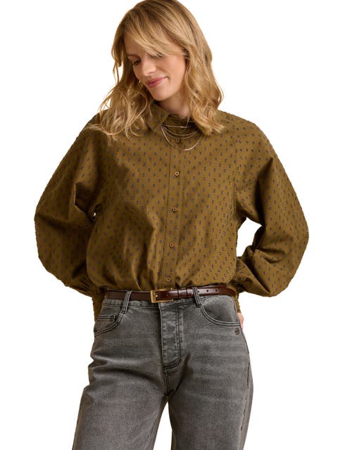 Julia Balloon Sleeve Loose Fit Shirt