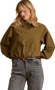 Brakeburn Julia Balloon Sleeve Loose Fit Shirt
