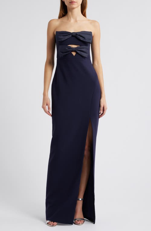 Likely Bea Strapless Gown In Navy