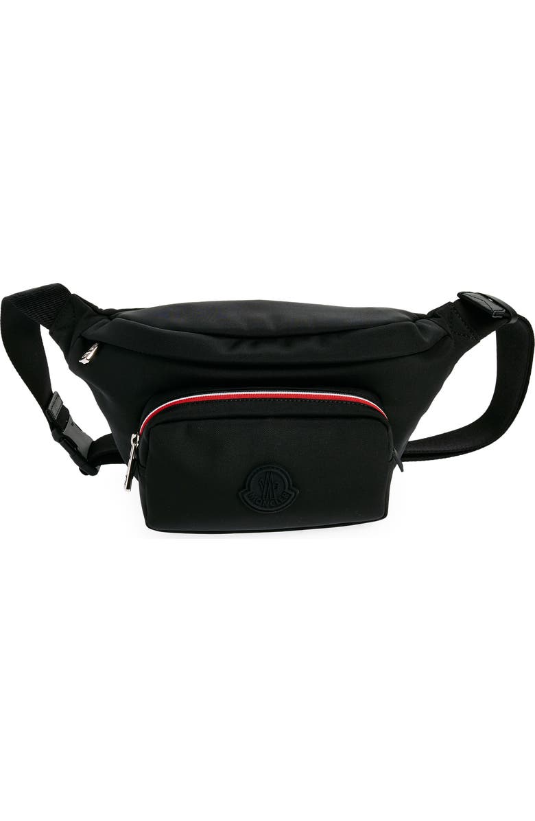 Moncler Durance Waist Bag, Main, color, Black