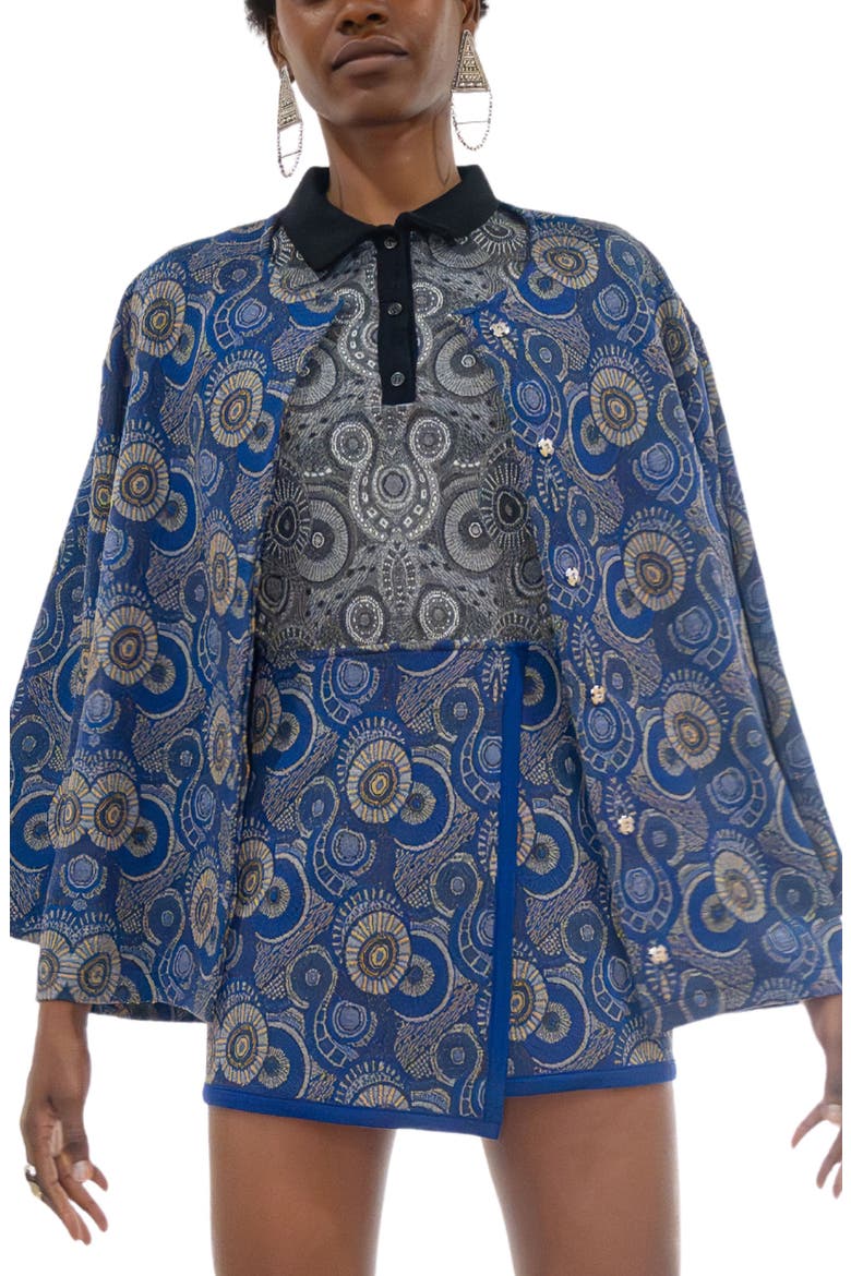 Nouakchott Jacquard Jacket, Main, color, BLUE