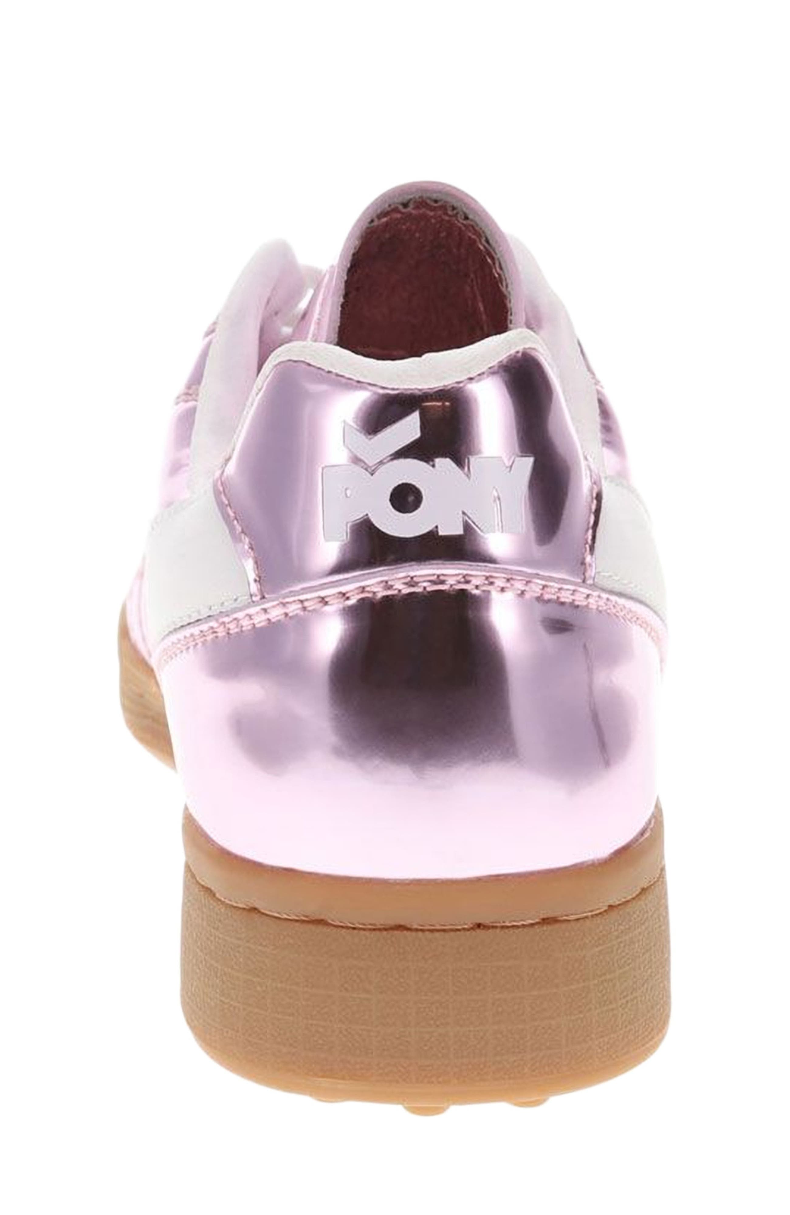 PONY Madrid 82 Metallic Sneakers, Alternate, color, Rose Gold/White