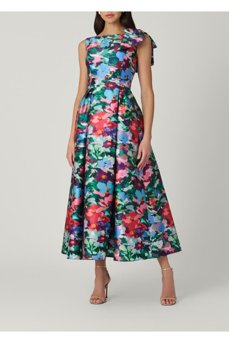 Midnight Eleanor Gancalo Floral Dress, Main, color, Navy Multi