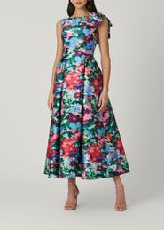 Shoshanna Midnight Eleanor Gancalo Floral Dress