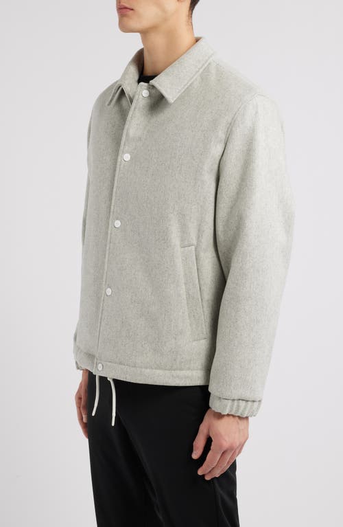 Hugo Boss Hugo Baks Wool Blend Coach's Jacket In Natural