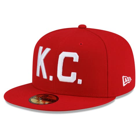 Men's New Era Red Kansas City Monarchs 2026 Turn Back The Clock 59FIFTY Fitted Hat